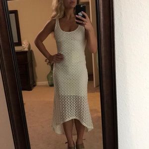 High low maxi dress ivory